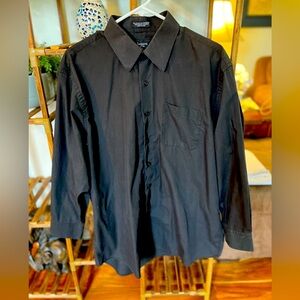 Haggar- Black dress shirt